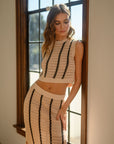 The Lailyn Crochet Top + Skirt Set - Sold Separately