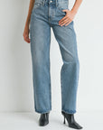 The Layla Medium Denim Relaxed Straight Leg Jeans