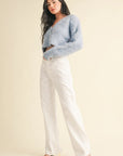 The Layla Optic White Relaxed Straight Leg Jeans