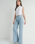 The Leana Denim Wide Leg Jeans