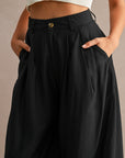The Lennon Black Pleated Balloon Pants