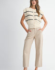 The Lennyn Striped Sweater Vest