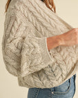 The Leslie Stone Cable Knitted Cardigan