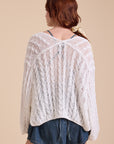 The Leslie White Cable Knitted Cardigan