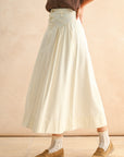 The Leyla Pleated Midi Skirt