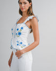 The Livia Scalloped Peplum Top