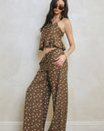 The Lorna Polka Dot Top + Pant Set - Sold Separately