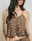 The Lorna Polka Dot Top + Pant Set - Sold Separately