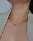The Lumi Bar Cz Necklace