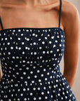 The Isadora Polka Dot Midi Dress