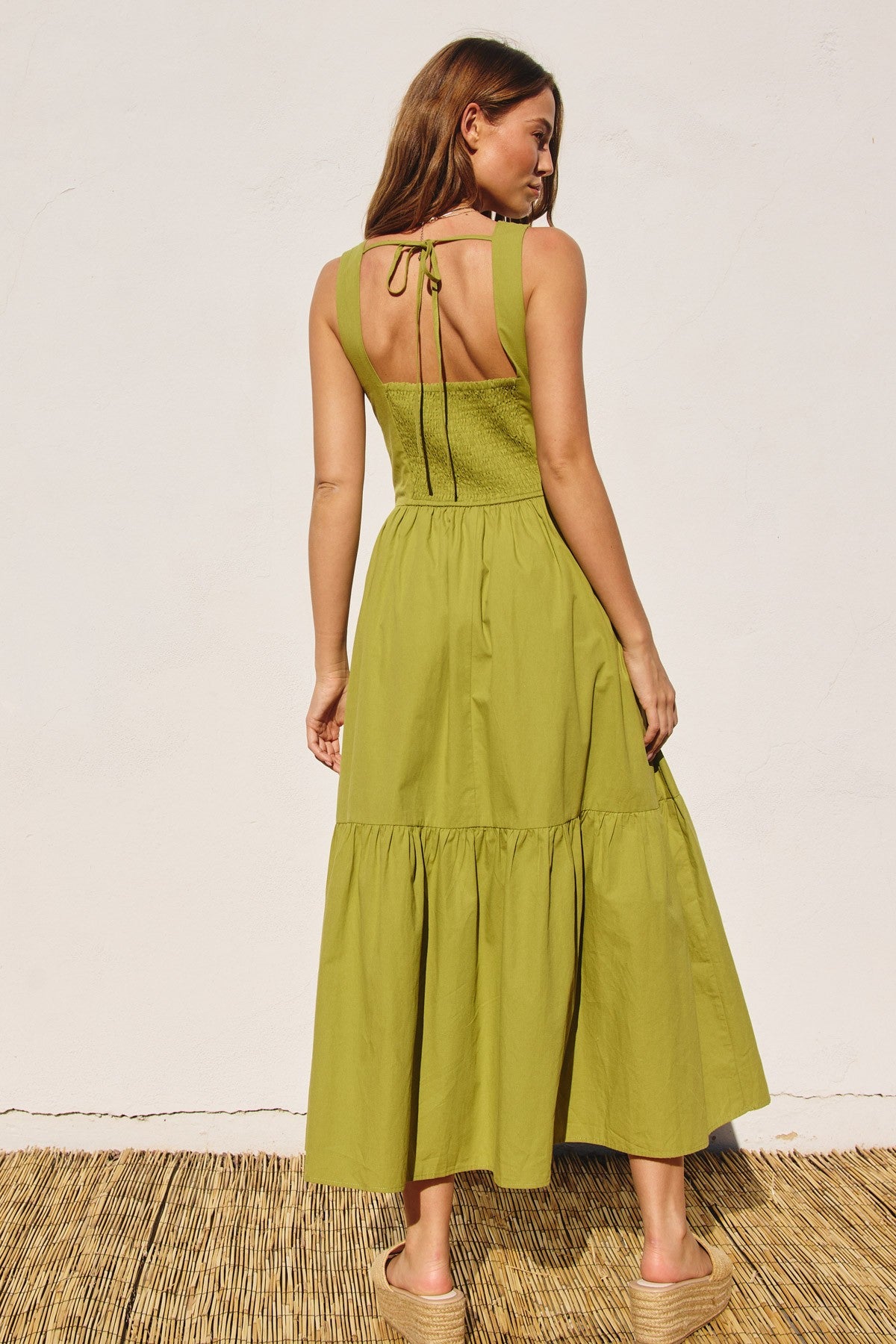 The Miranda Ring Lime Green Midi Dress – Thread + Seed The Miranda Ring Lime Green Midi Dress – Thread + Seed