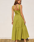 The Miranda Ring Lime Green Midi Dress