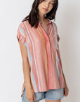 The Macy Glow Striped Top