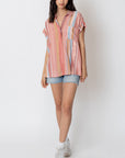 The Macy Glow Striped Top
