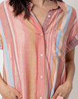 The Macy Glow Striped Top