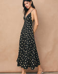 The Maisey Polka Dot Open Back Dress
