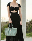 The Malia Laser Cut Tote Bag