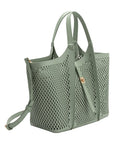 The Malia Laser Cut Tote Bag