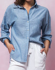 The Mallory Linen Button Down Shirt