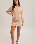 The Maren Seashell Pullover Sweater