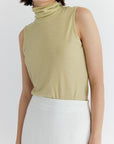The Marian Sleeveless Turtleneck Top