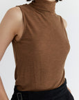The Marian Sleeveless Turtleneck Top