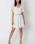 The Maribella Cropped Top + Mini Skirt Set - Sold Separately
