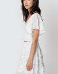 The Maribella Cropped Top + Mini Skirt Set - Sold Separately