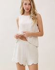 The Marie Wave Hem Shorts