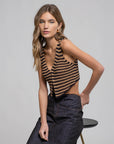 The Mariel Black Hook Sweater Vest