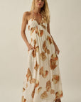 The Marisol Seashell Halter Maxi Dress