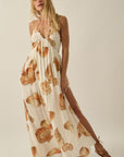The Marisol Seashell Halter Maxi Dress