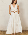 The Miranda Ring White Midi Dress