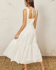 The Miranda Ring White Midi Dress