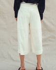 The Marta Linen Cropped Pants
