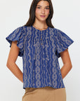 The Matilde Eyelet Embroidered Blouse Top