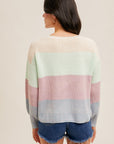 The Meggy Blue Color Block Sweater