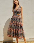 The Skyler Hibiscus Cut Out Dress