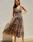 The Skyler Hibiscus Cut Out Dress