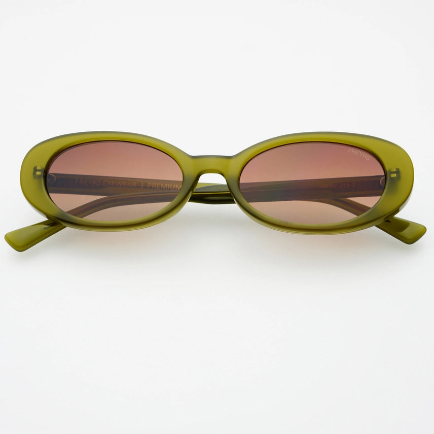The Mimi Olive Acetate Oval Sunglasses – Thread + Seed