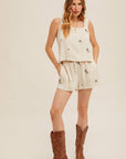 The Mindy Floral Top + Shorts Set - Sold Separately