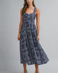 The Mirielle Bandana Midi Dress