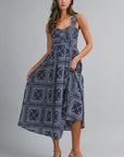 The Mirielle Bandana Midi Dress