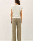 The Moira Off White Cap Sleeve Sweater
