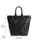 The Mya Black Vegan Tote