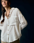 The Nera Cotton Gauze Buttondown Top
