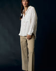 The Nera Cotton Gauze Buttondown Top
