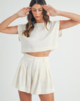 The Nikki Crop Top + Shorts Set - Sold Separately