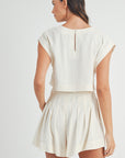 The Nikki Crop Top + Shorts Set - Sold Separately