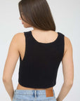 The Nora Black Hook + Eye Sweater Vest